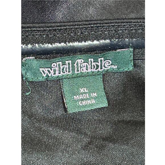 Wild Fable Strapless Maxi Slip Dress XL Blk Satiny Bottom Side Slit Coquette NWT - Picture 6 of 9